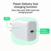 Fonte de alimentação Green Cell PowerSource Solo30 30W branca — carregador USB-C, 30 W de potência de saída