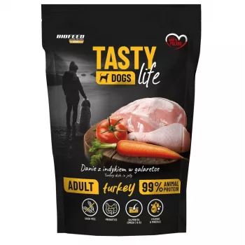 BIOFEED Tasty Dogs Life peru – comida húmida para cães – 150 g