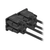 Cabo série RS-232 DeLOCK 87308 0,5 m conector fêmea para conector fêmea