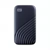 WD My Passport SSD WDBAGF0020BBL - SSD - encriptado - 2 TB - externo (portátil) - USB 3.2 Gen 2 (conector USB-C) - AES de 256 bits - azul meia-noite