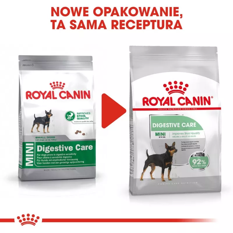 Ração seca para cães Royal Canin Mini Digestive Care 3 kg — raças pequenas, aves, adultos, apoio à digestão