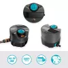 Aspersor circular Gardena AquaPrecise Preto Azul Cinzento 1 unid.