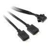 Adaptador de cabo Kolink ventoinha 4 pinos para 3 pinos 5V ARGB, 0,4 m