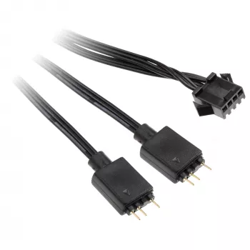 Adaptador de cabo Kolink ventoinha 4 pinos para 3 pinos 5V ARGB, 0,4 m