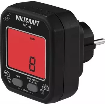Testador de tomadas Voltcraft VC-41 CAT II 250 V LCD (VC-16041165)