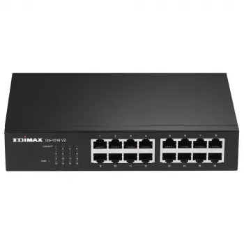 Edimax GS-1016 V2 switch de rede gerido Gigabit Ethernet (10/100/1000) preto