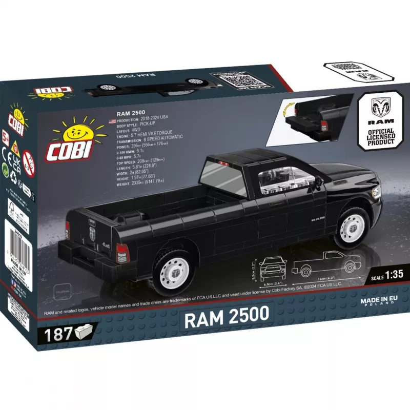 Brinquedo de construção Cobi RAM 2500 kit de modelo 2-em-1, COBI-24610