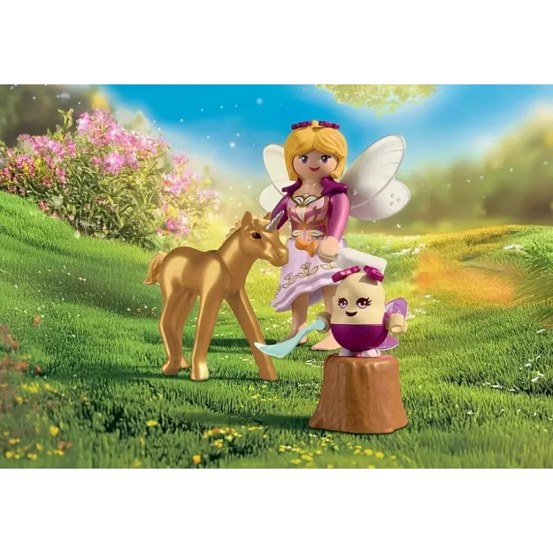 71844 Magic Unicorns: Potro de unicórnio dourado com fada