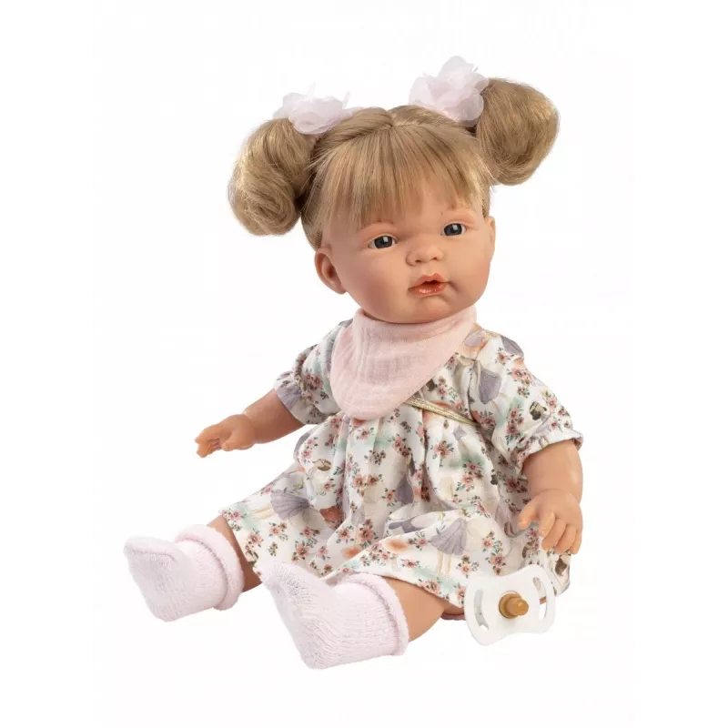 Boneca Llorens Joelle, 38 cm Boneca chorona com características realistas e corpo macio