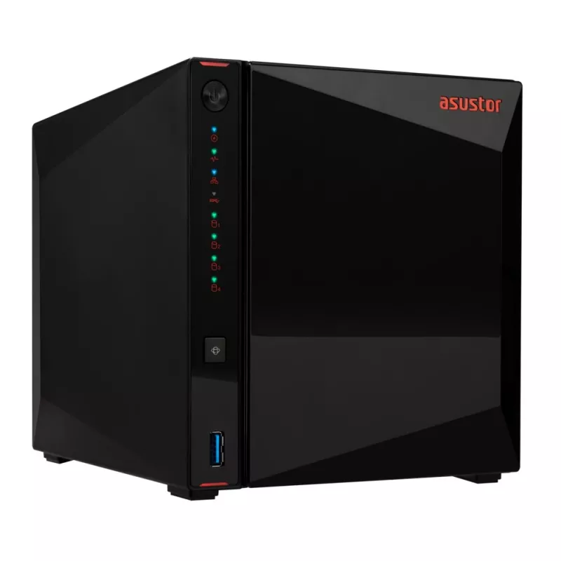 Servidor NAS/armazenamento Asustor AS5404T Intel® Celeron® N5105 4 GB DDR4 0 TB ADM preto