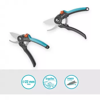 Tesoura de poda GARDENA PremiumCut 12241-20 bypass, cinzento/turquesa