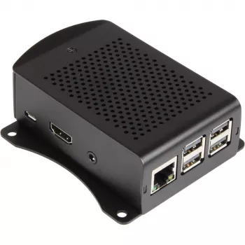 Caixa Joy-it Raspberry Pi® preta RB-ALUCASE+06 Raspberry Pi® 3 B, Raspberry Pi® 2 B, Raspberry Pi® 3 B+, Raspberry Pi® B+ (RB-ALUCASE+06)