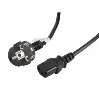 Cabo de alimentação Lanberg CA-C13C-11CC-0030-BK preto 3 m conector fêmea C13 CEE7/7 (CA-C13C-11CC-0030-BK)