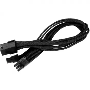 SilverStone SST-PP07-PCIB cabo de extensão PCIe de 8 pinos para PCIe de 6+2 pinos, 25 cm, preto
