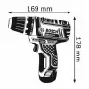 Bosch GSR 10,8-2-LI Professional sem chave preto, azul, vermelho