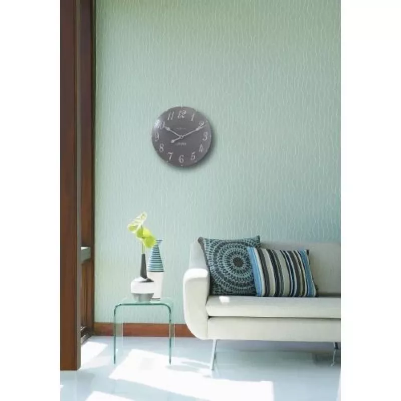 NeXtime Relógio 3084gs London Arabic, Ø34,5cm, parede, cinzento/branco