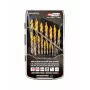 Conjunto de brocas AWTools M2 HSS-TiN 19 peças 1,5–10 mm para metal