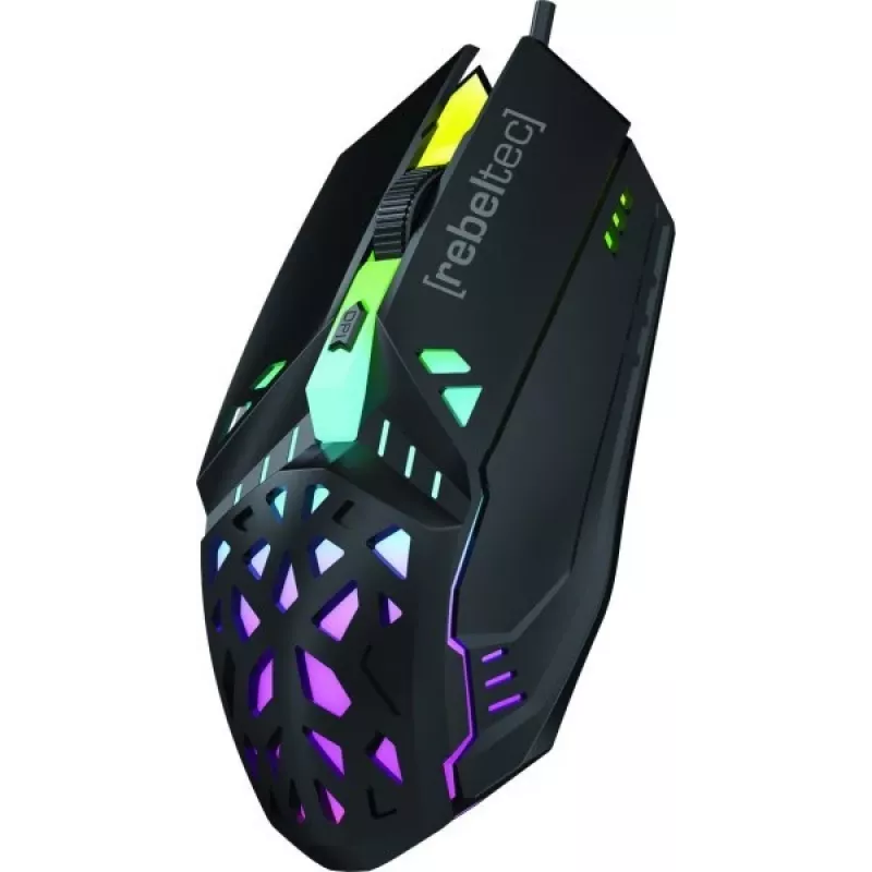 Rato gaming com fios Rebeltec SHARK — design ergonómico, sensor ótico