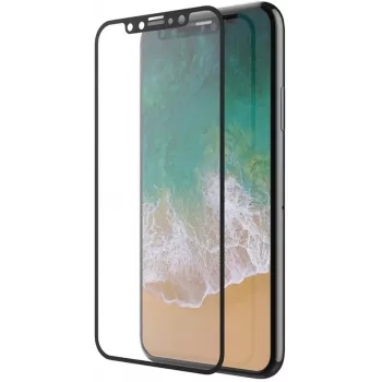 Película de proteção de ecrã em vidro temperado Devia Van Entire View antirreflexo para iPhone XS Max 6.5 preto