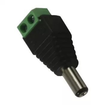 Synergy 21 S21-LED-000219 DC/2.1 x 5.5 mm preto - verde conector de cabo