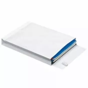 Envelope MAILmedia Lemppenau+ Rössler-Kuvert C4 40mm branco — formato bolsa com fole