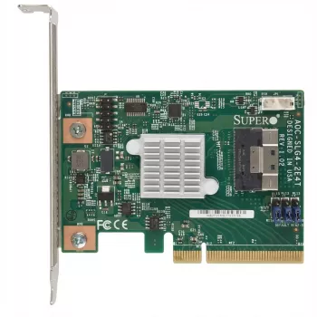 Supermicro - controlador de armazenamento - NVMe Retimer - PCIe 4.0 - Low-Profile - PCIe 4.0 x8 - para A+ Server 2124, SuperServer Ultra SYS-220, ULTRA SuperServer SYS-220, SYS-620