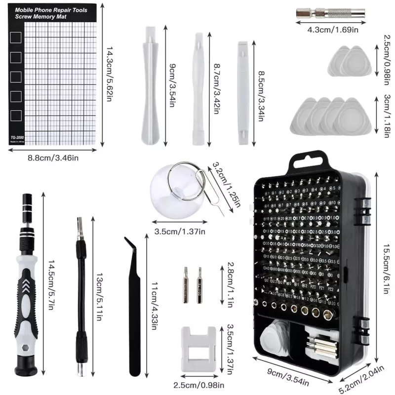 Conjunto de chaves de precisão Extralink, chaves Torx 120 em 1