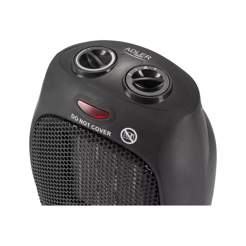 Adler AD 7702 Aquecedor elétrico ventilador para interior aço inoxidável 1500 W