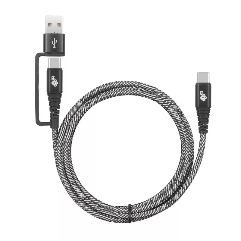 Cabo USB-A para C TB AKTBXKUCTOA120B 1,2 m, preto