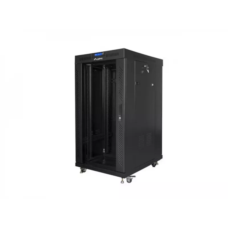 Armário rack autónomo LANBERG FF01-6822-12BL 22U preto 1200 kg