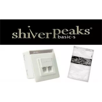 Tomada de rede ShiverPeaks BASIC-S Cat. 5e 2 portas embutir