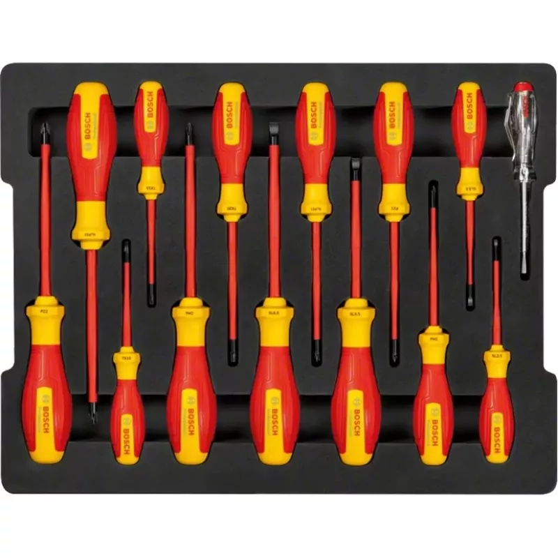 Conjunto de chaves de fendas VDE Bosch Professional, misto, 14 peças (1600A02NF9)