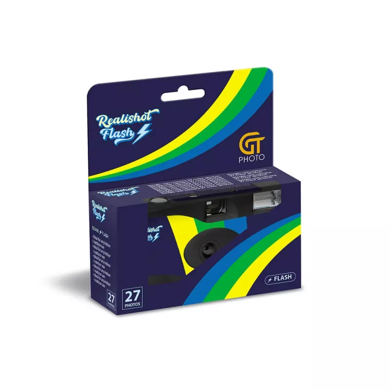 Câmara de filme compacta GT Photo GT27FL 135 mm Preto Azul 31 mm