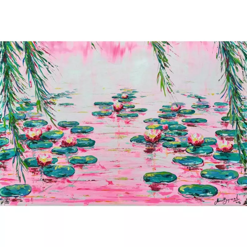 Puzzle 4000 peças Ravensburger Pink Water Lilies de Mauro Bergonzoli