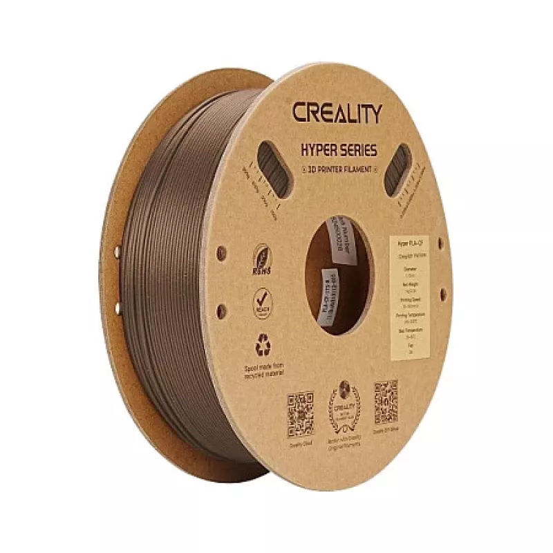 Filamento PLA para impressora 3D Creality Hyper Carbon bege 1,75 mm 1 kg