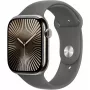 Apple Watch S10 Titânio natural bracelete desportiva cinzento-pedra M/L GPS + Cellular 46mm MWYA3QF/A 2024