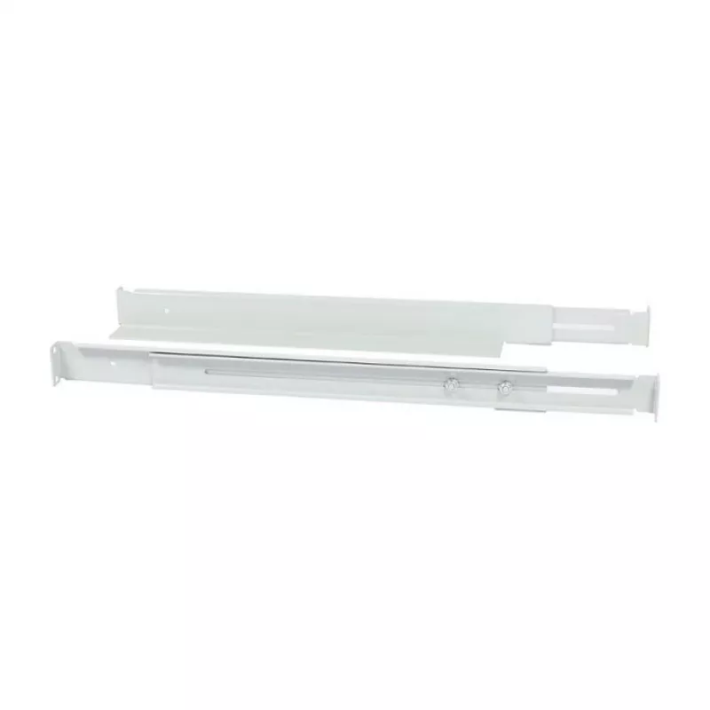 Calha de perfil em L de montagem ALLNET comprimento ajustável 502–849 mm cinzento-claro, par