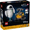 LEGO Disney Pixar 43279 WALL-E e EVE conjunto de construção, 811 peças, 18+
