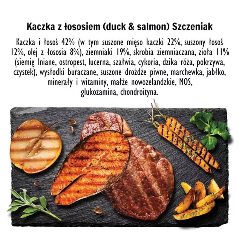 PAKA ZWIERZAKA Puppy Pato com Salmão S - Comida seca para cães - 9 kg