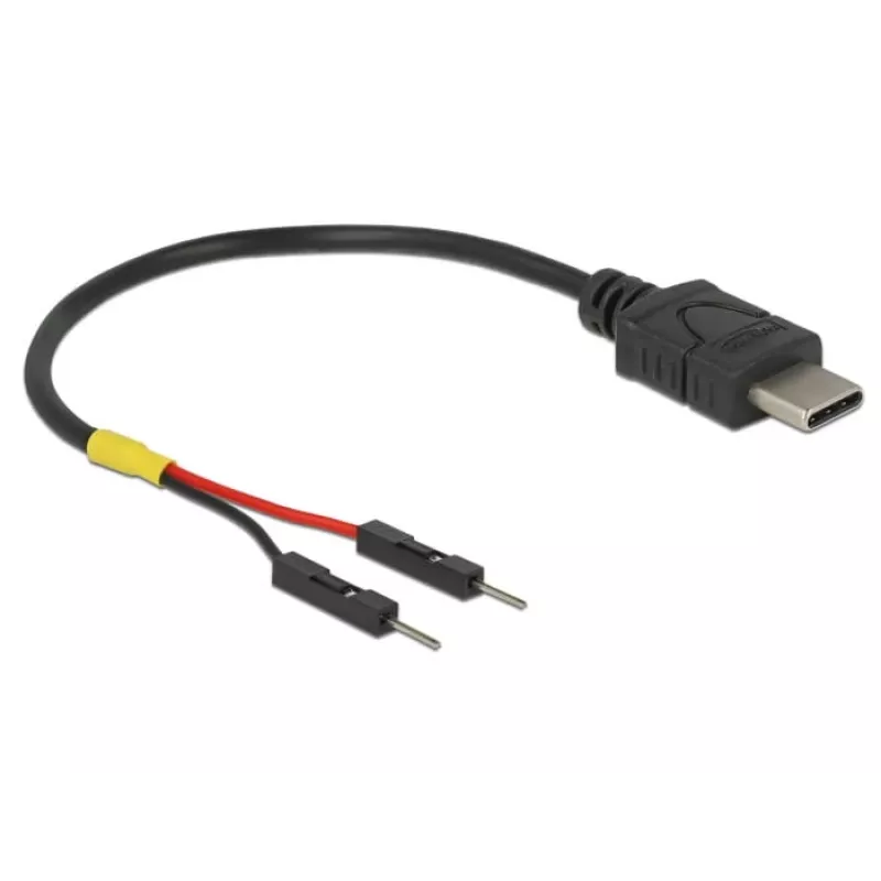 DeLOCK 85418 cabo de alimentação USB-C para 2x conectores pin header, 0,1 m