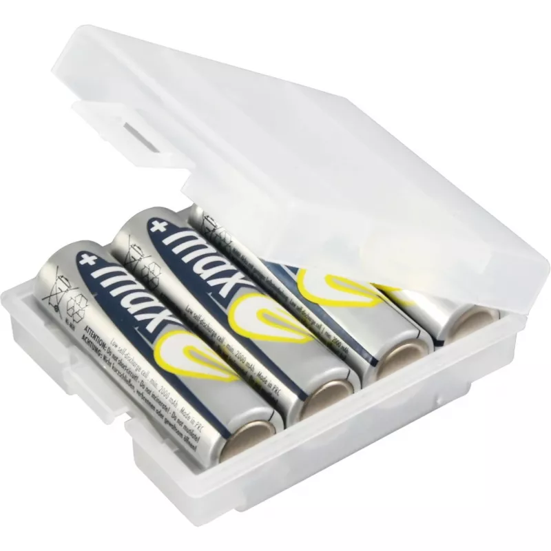 Caixa de pilhas ANSMANN 4000740 BATTERY BOX 4, para no máx. 4 pilhas AA ou AAA