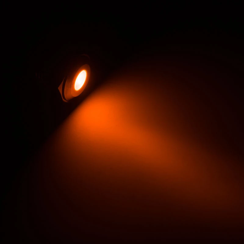 Lamptron LED à prova de vandalismo, laranja, casquilho preto