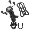 Suporte para telemóvel RAM Mounts X-Grip com base de abraçadeira em U para guiador