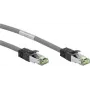 Cabo de rede Goobay CAT 8.1, S/FTP (PiMF), cinzento, 7,5 m – LSZH sem halogéneos, cobre AWG 24 (55140)