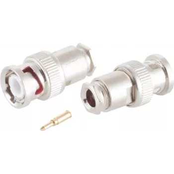 Ficha de vídeo BNC ShiverPeaks 98800-2 para cabo coaxial RG58/U, ligação por aperto