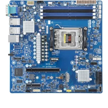 Motherboard GIGABYTE MC13-LE1 B650E microATX para AMD AM5 (Ryzen 7000/9000, DDR5, 4x DIMM, 10Gb LAN, 2x RJ-45, 4x SATA III, M.2, RAID)