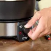 Conjunto de fondue Taurus FF2 2 L para 8 pessoas, caixa de aço inoxidável, 1000 W, 230 V, preto/prateado