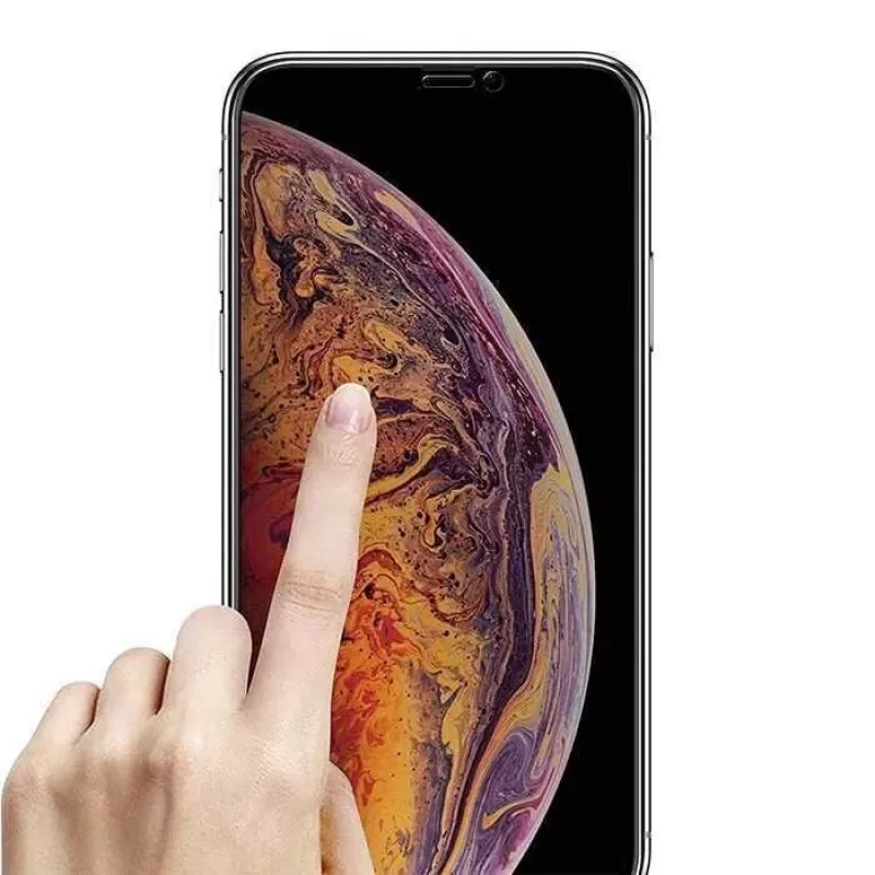 Película protetora de ecrã em vidro temperado Devia Real Series para iPhone XS Max 3D Full Screen preto