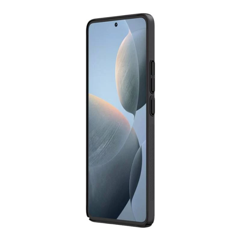 Capa de proteção Nillkin Super Frosted Shield Pro para Xiaomi Redmi K70E / Poco X6 Pro 5G — preta, rígida mate antiderrapante