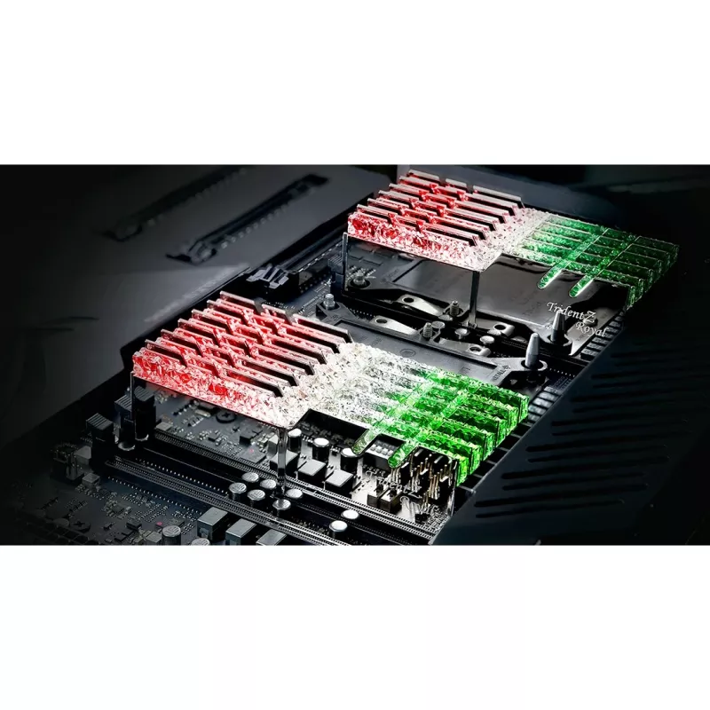 DIMM 64 GB DDR4-3600 (4x 16 GB) Quad-Kit, memória prateada, F4-3600C16Q-64GTRSC, Trident Z Royal, INTEL XMP